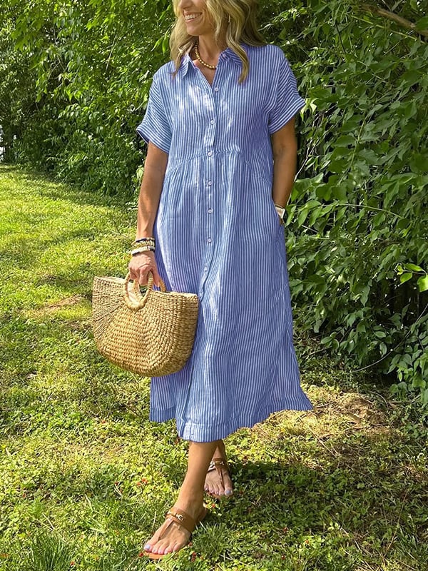 Rubina Maxikleid aus atmungsaktiver Baumwolle foto 1