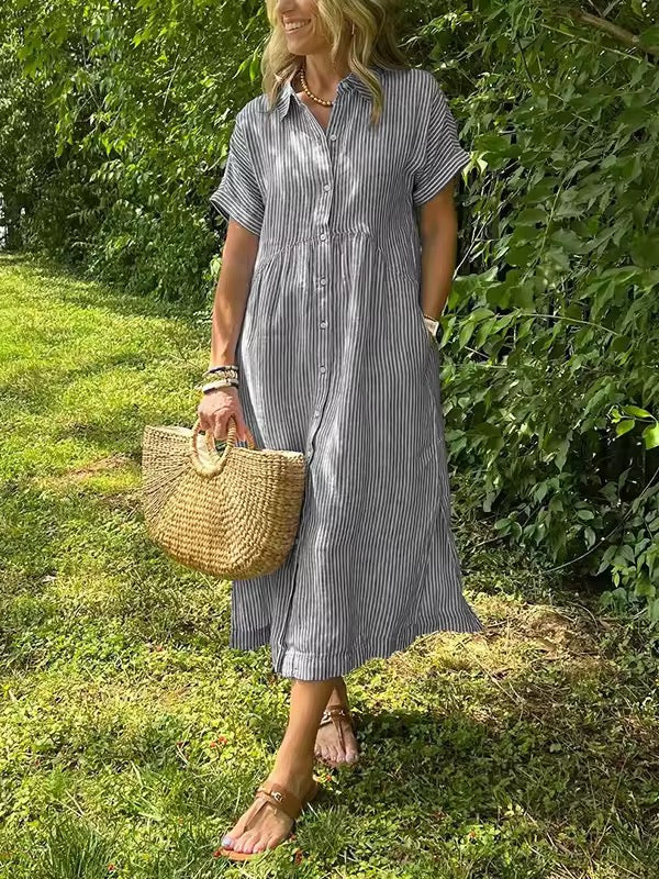 Rubina Maxikleid aus atmungsaktiver Baumwolle foto 5