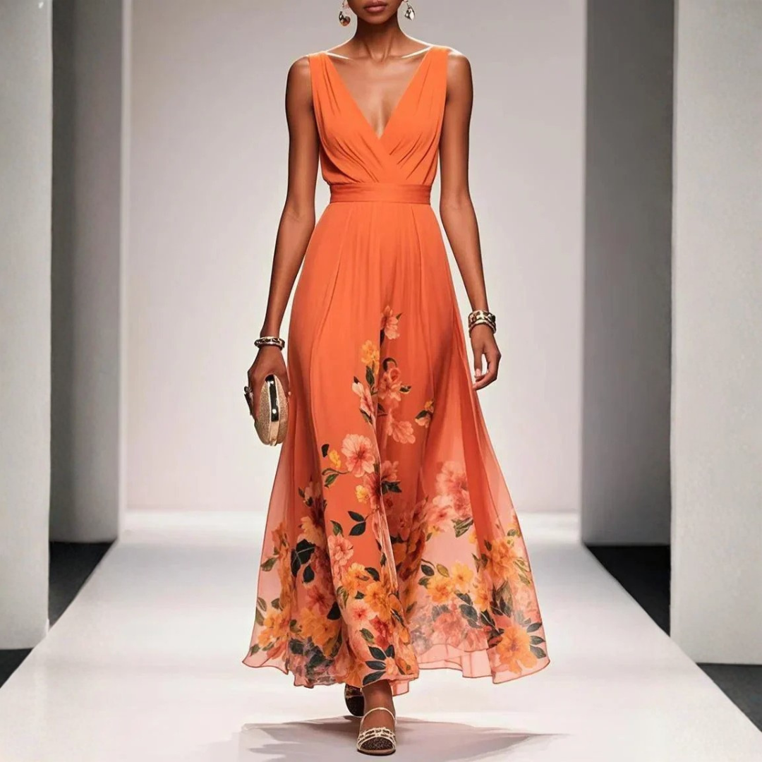 Amelie Florales Maxi-Kleid Foto 6