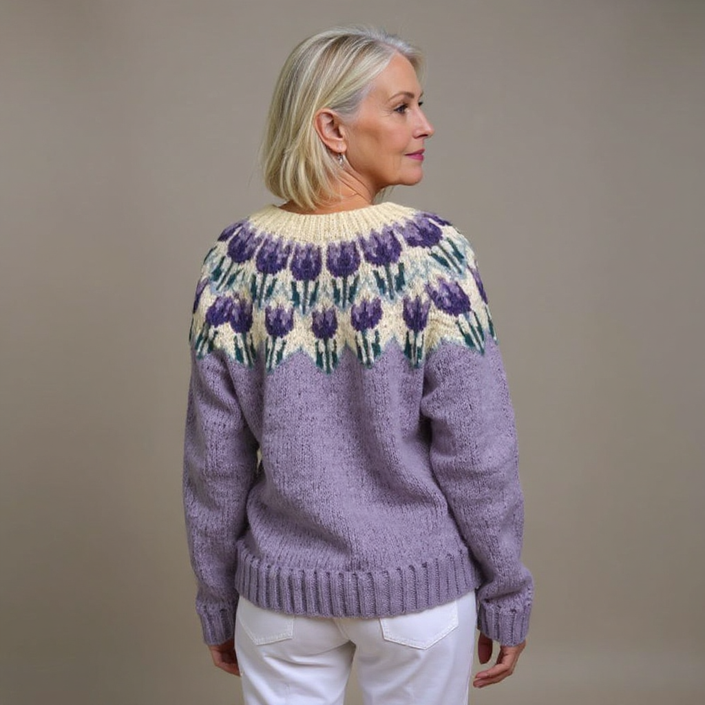 Anneliese Isländische Strickjacke im Vintage-Stil Foto 2