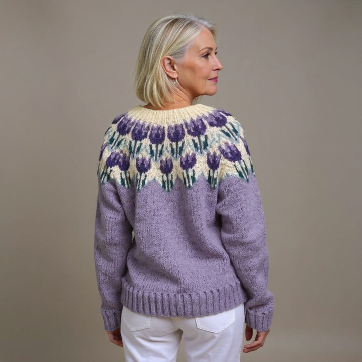 Anneliese Isländische Strickjacke im Vintage-Stil Foto 2