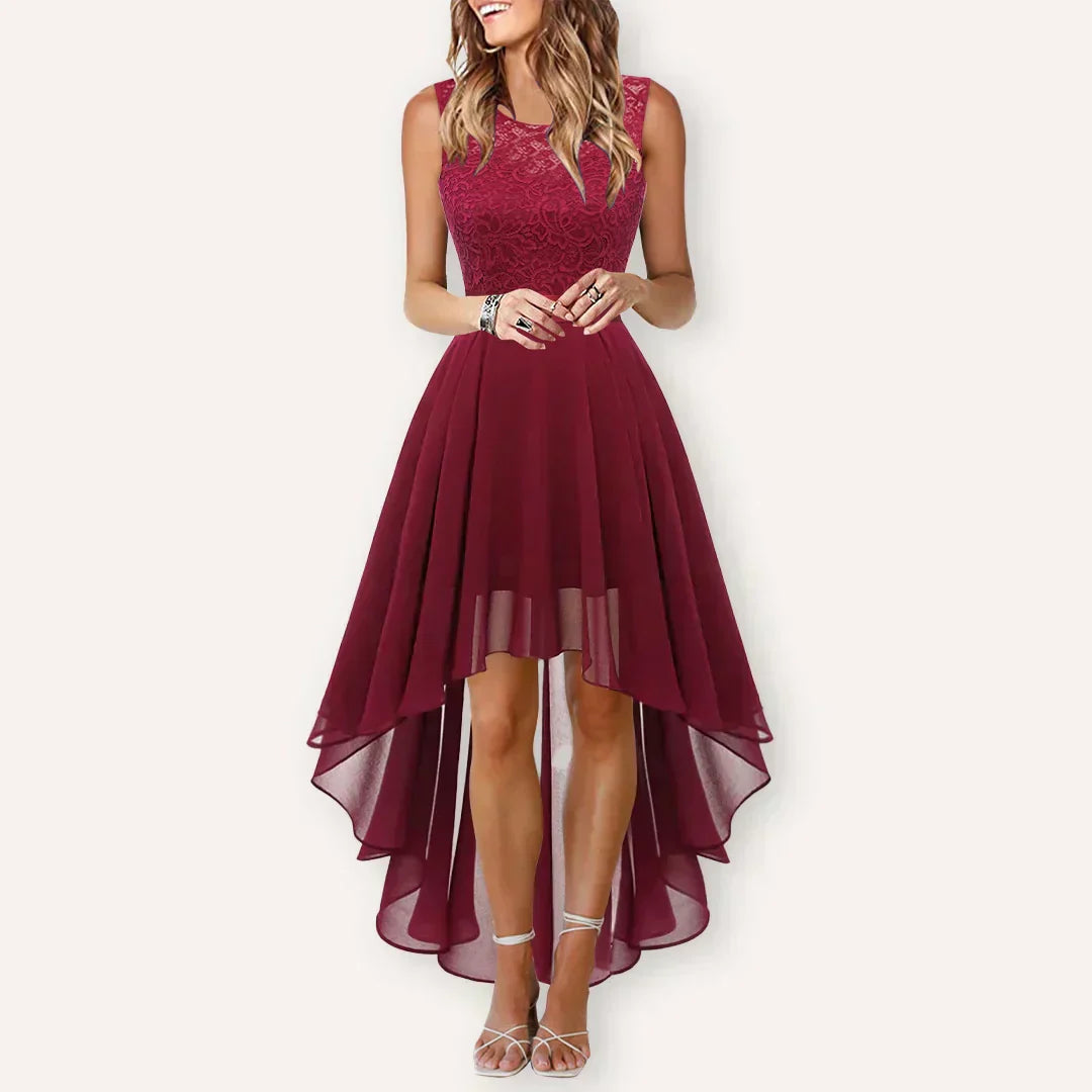 Clara Elegantes High-Low Midi-Kleid Foto 1
