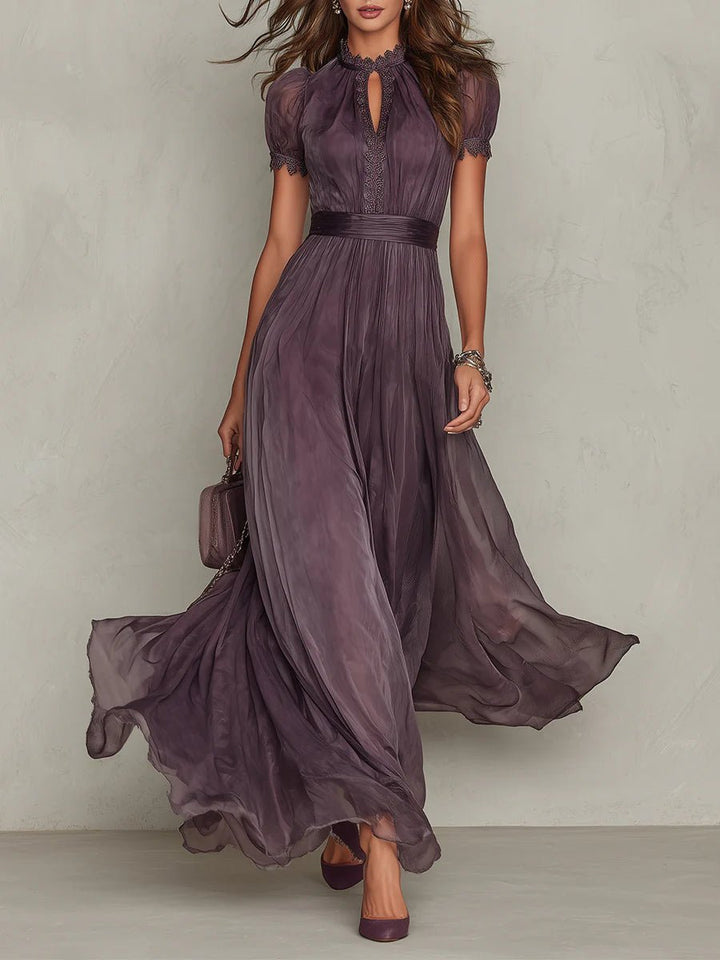 Serena Chiffon Strandkleid mit fließendem Maxi-Rock foto 1