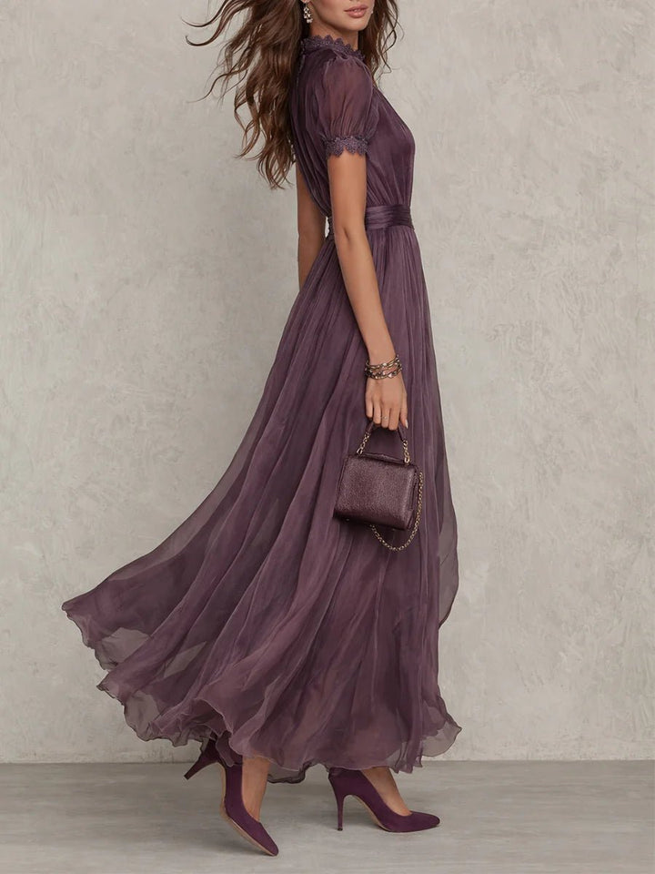 Serena Chiffon Strandkleid mit fließendem Maxi-Rock foto 2