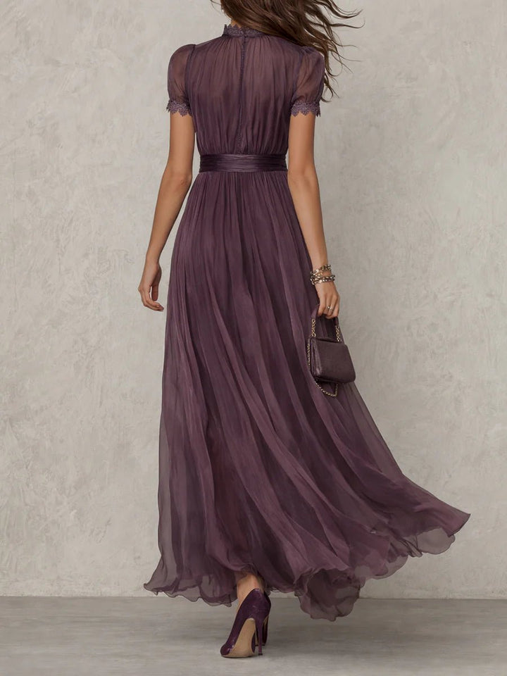 Serena Chiffon Strandkleid mit fließendem Maxi-Rock foto 3