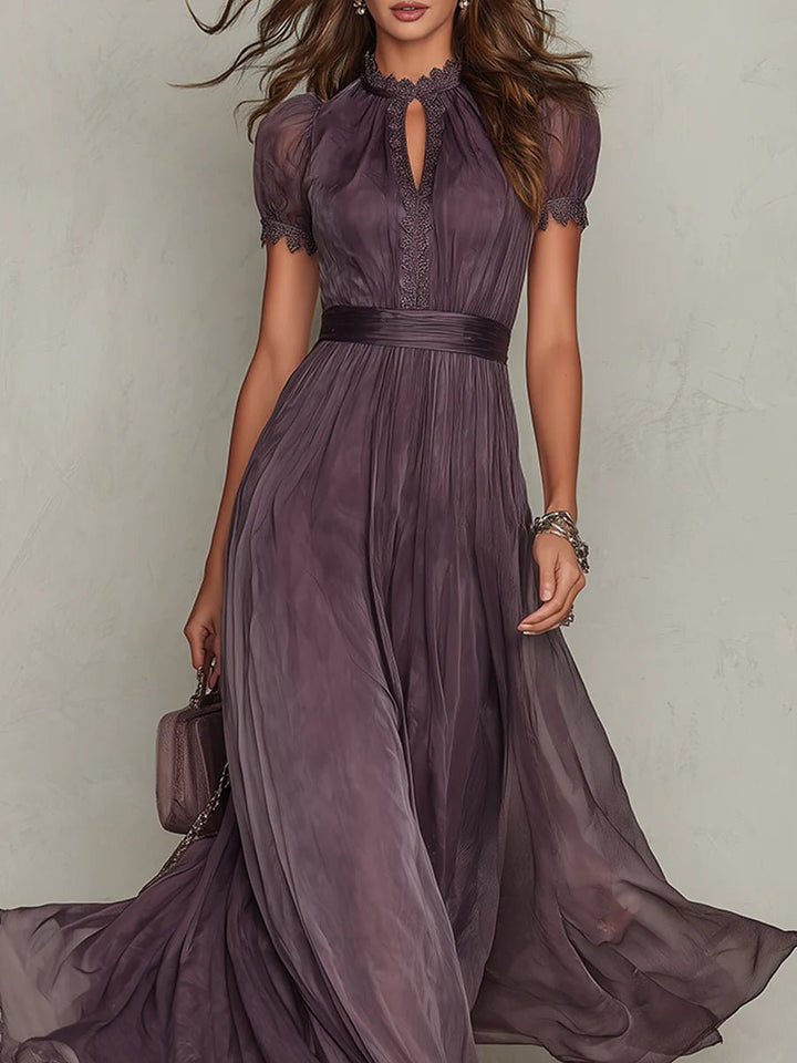 Serena Chiffon Strandkleid mit fließendem Maxi-Rock foto 4