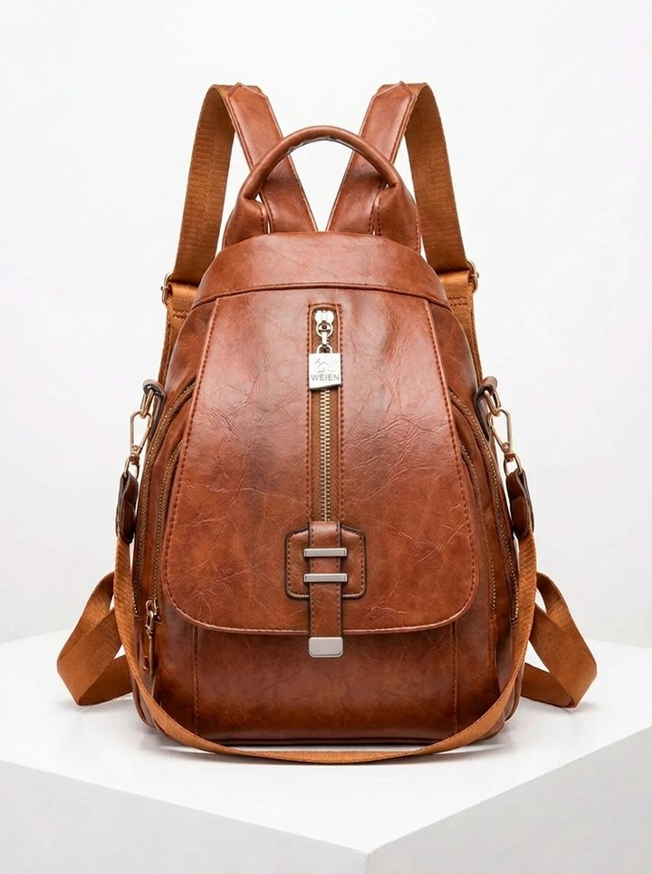 Dorle Vintage Leder-Rucksack Foto 3