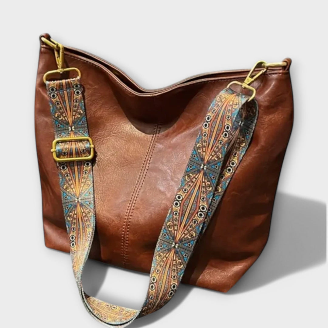 Edeltrud Schultertasche mit einzigartigem Riemen Foto 1