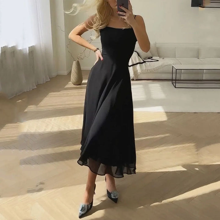 Franziska Midi-Kleid mit Karree-Ausschnitt Foto 2