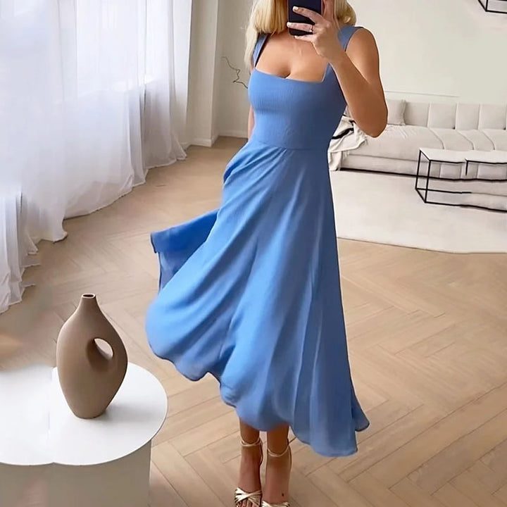 Franziska Midi-Kleid mit Karree-Ausschnitt Foto 3
