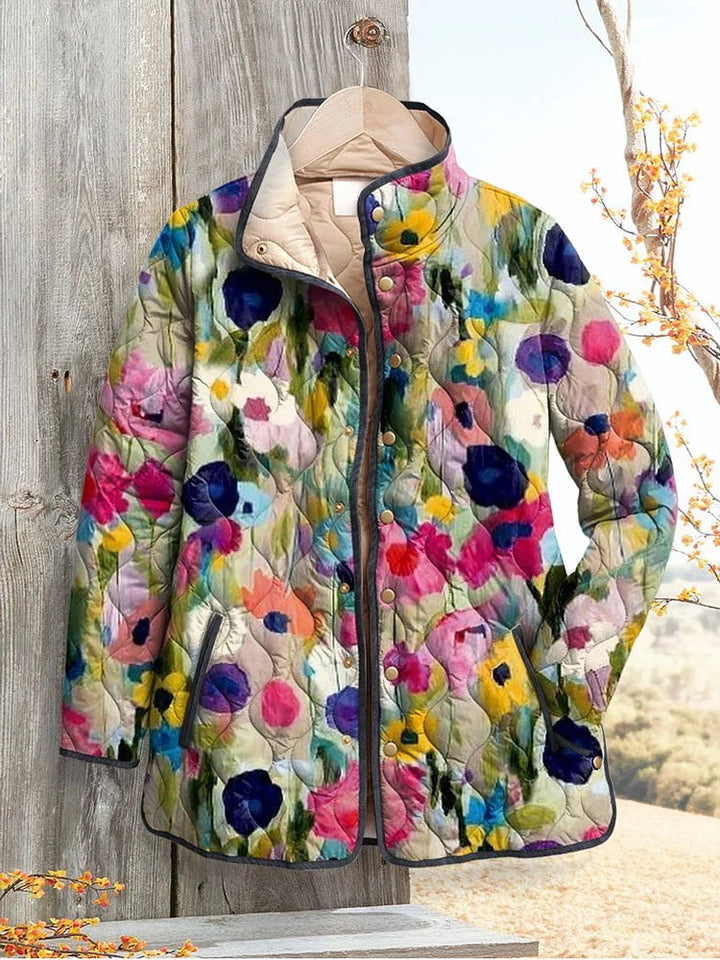 Gerlinde Steppjacke mit Vintage-Blumenmuster Foto 1