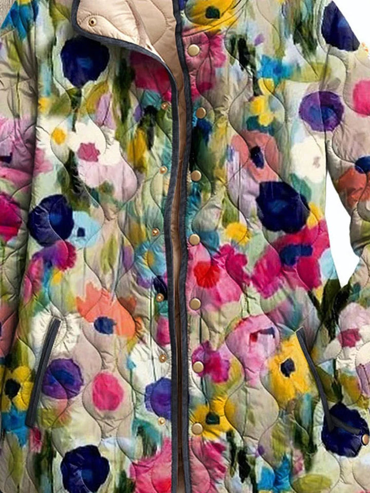 Gerlinde Steppjacke mit Vintage-Blumenmuster Foto 2