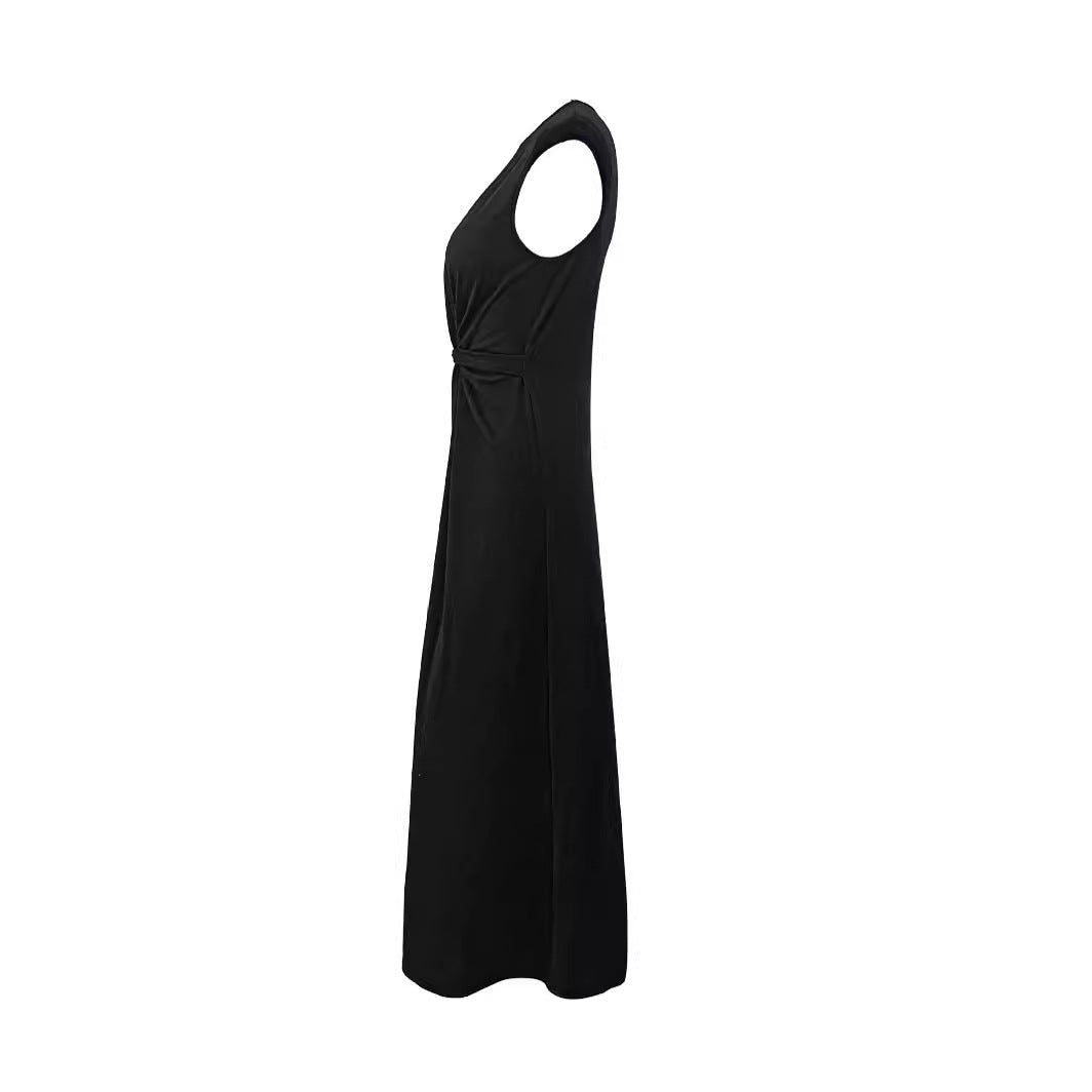 Konstanze Schlichtes Abendkleid mit hohem Ausschnitt und Raffung Foto 3