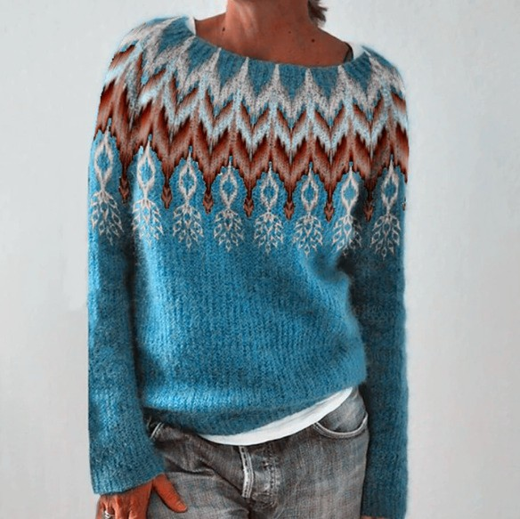 Lieselotte Retro-Pullover mit Print Foto 2