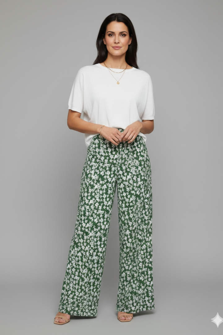 Lore Palazzo-Sommerhose mit Blumenprint Foto 4