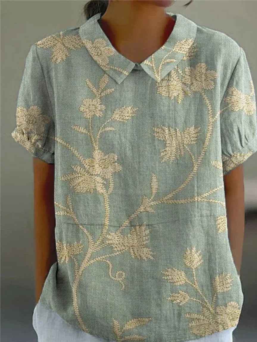 Marlies Florale Bluse mit Kragen im Casual-Stil Foto 1