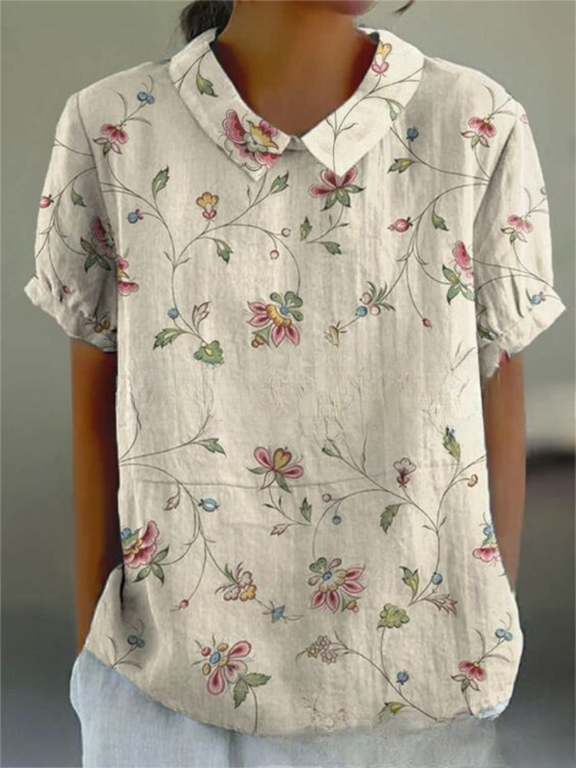 Marlies Florale Bluse mit Kragen im Casual-Stil Foto 3