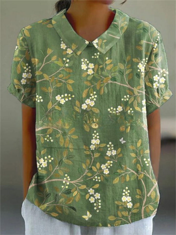 Marlies Florale Bluse mit Kragen im Casual-Stil Foto 4
