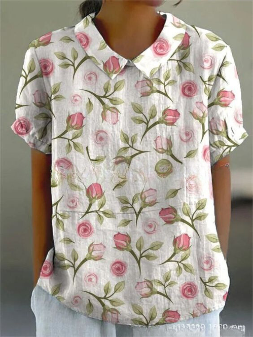 Marlies Florale Bluse mit Kragen im Casual-Stil Foto 5