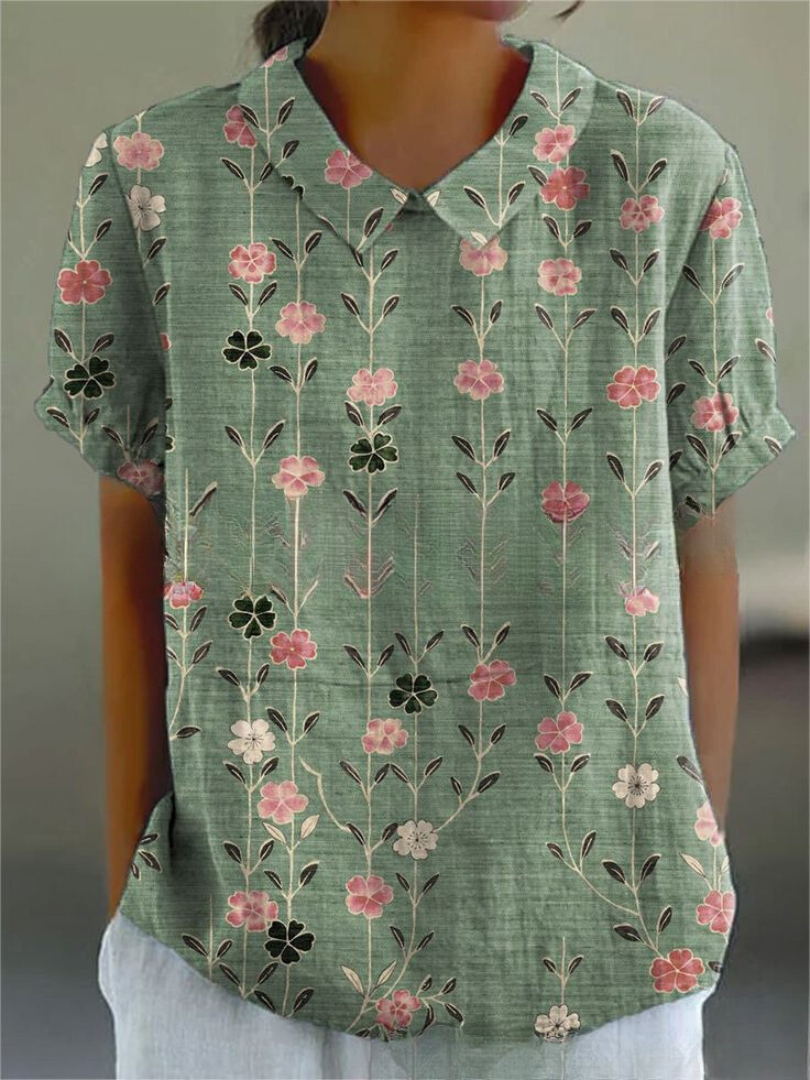 Marlies Florale Bluse mit Kragen im Casual-Stil Foto 7