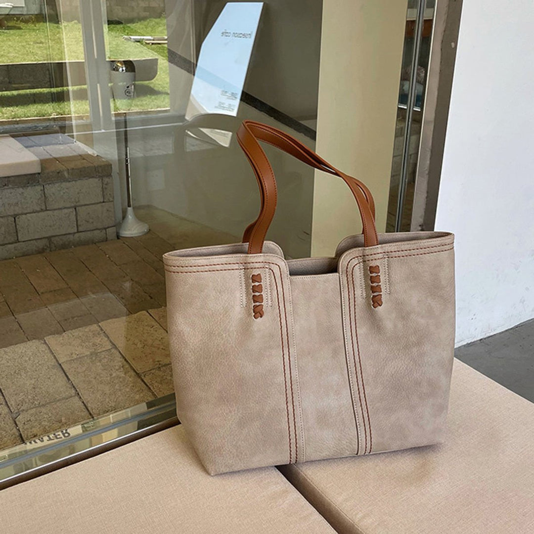 Mechthild Minimalistische Tote Bag aus Kunstleder Foto 1