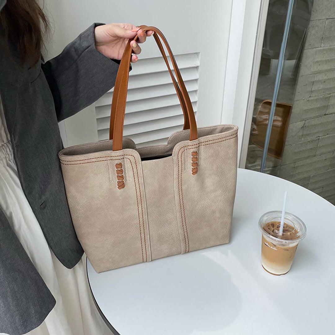 Mechthild Minimalistische Tote Bag aus Kunstleder Foto 4