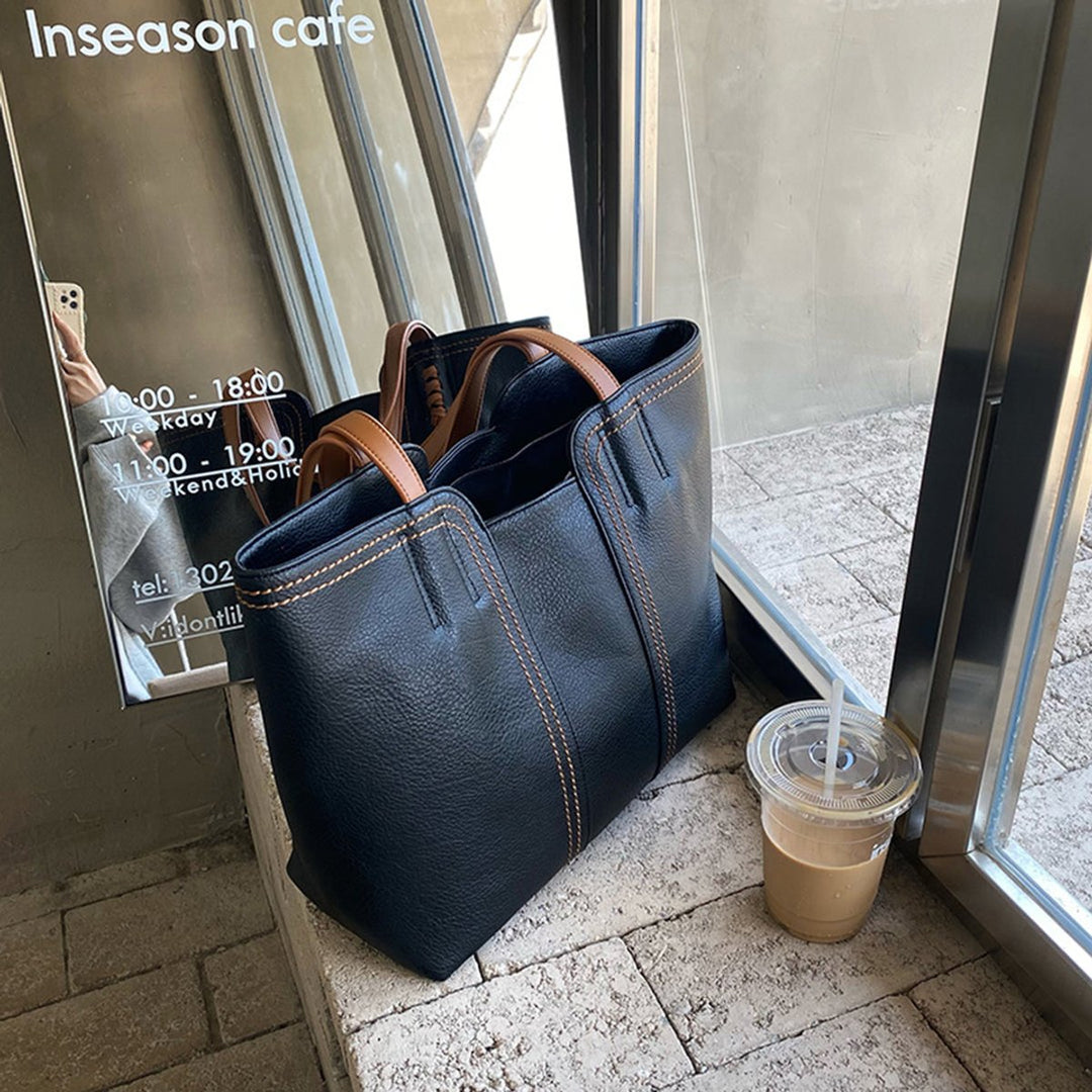 Mechthild Minimalistische Tote Bag aus Kunstleder Foto 6