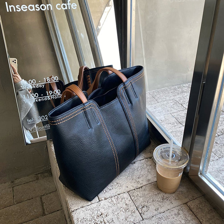 Mechthild Minimalistische Tote Bag aus Kunstleder Foto 6
