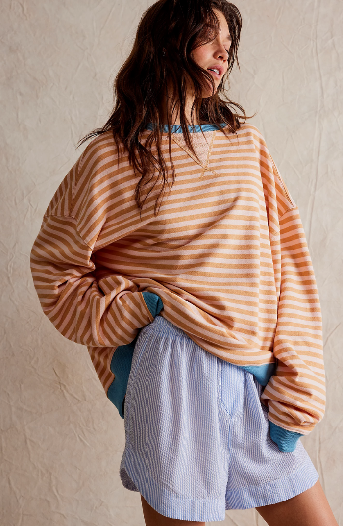 Monika Gestreifter Pullover in Übergröße Foto 4