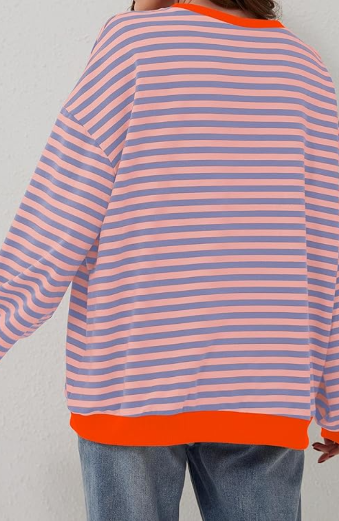 Monika Gestreifter Pullover in Übergröße Foto 9
