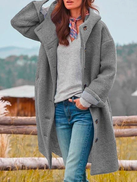 Notburga Fleece-Mantel im Plüsch-Look Foto 5