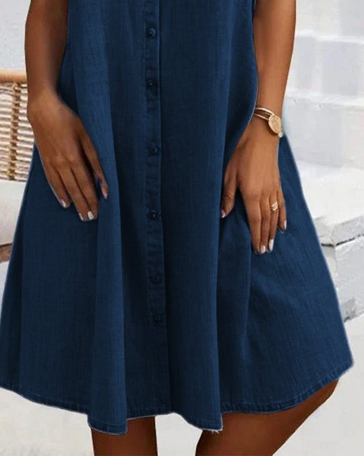 Lena Hemdblusenkleid in leichter Denim-Optik foto 9