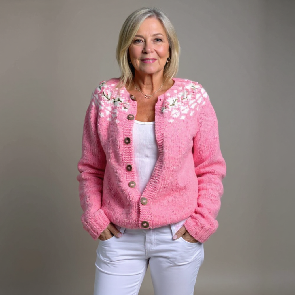 Sieglinde Strickjacke im isländischen Vintage-Muster Foto 1