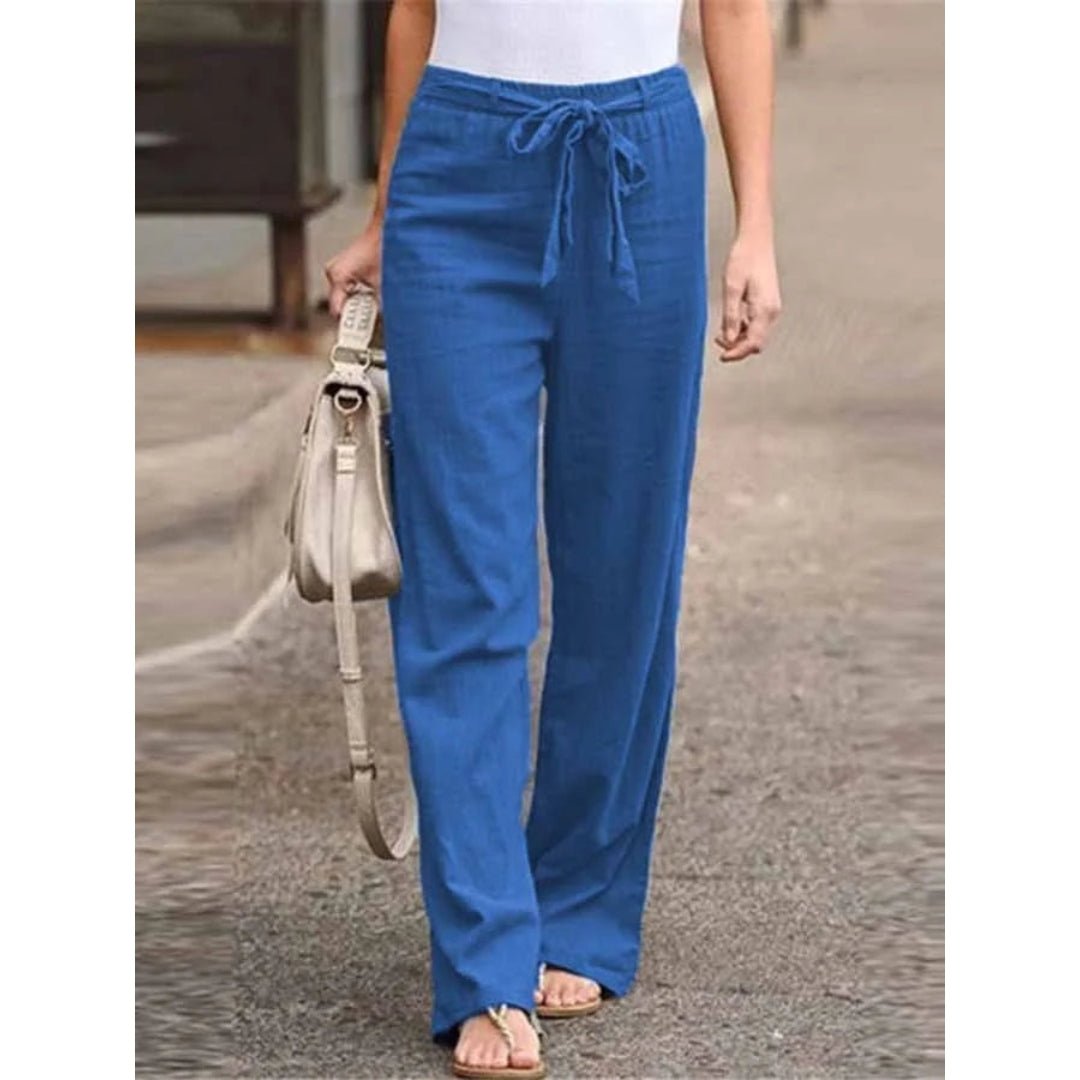 Tamara Gerade Leinenhose mit Tunnelzug Foto 3