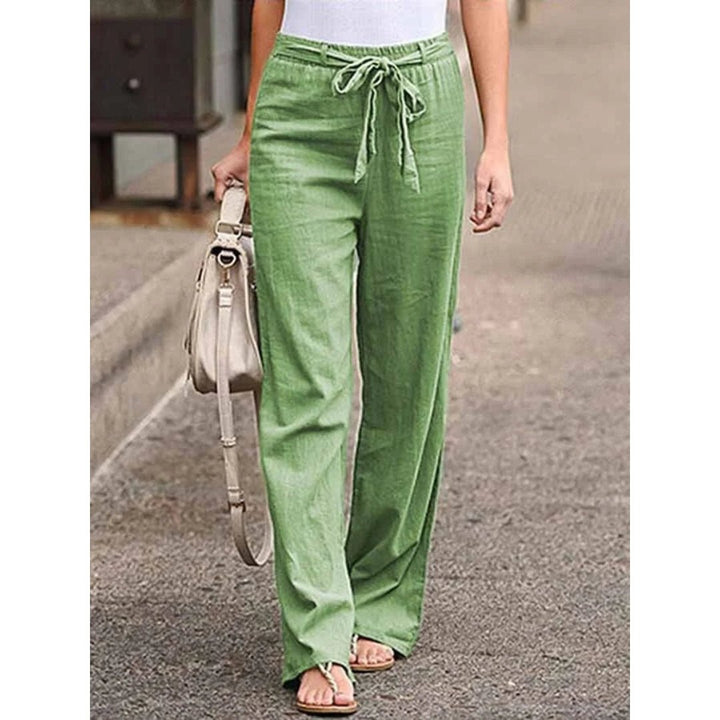Tamara Gerade Leinenhose mit Tunnelzug Foto 5
