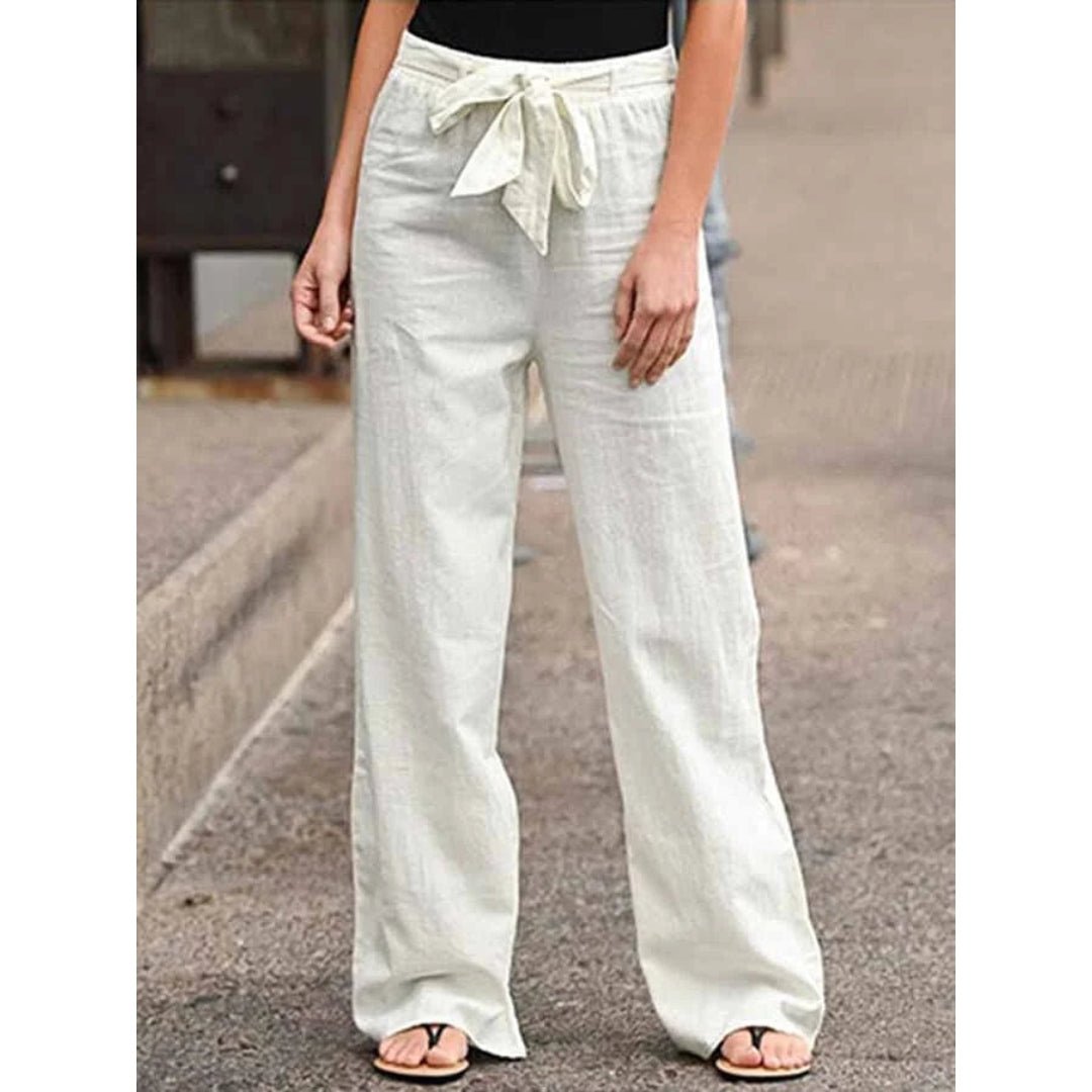 Tamara Gerade Leinenhose mit Tunnelzug Foto 8