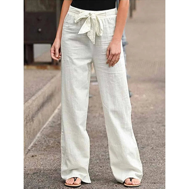 Tamara Gerade Leinenhose mit Tunnelzug Foto 8
