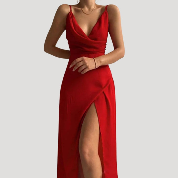 Theresa Maxikleid mit Beinschlitz Foto 1