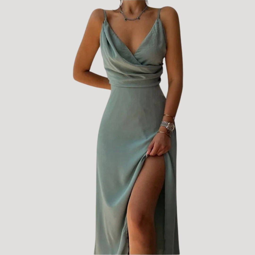 Theresa Maxikleid mit Beinschlitz Foto 5