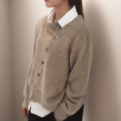 Traudl Bequeme Strickjacke im Grobstrick Foto 4